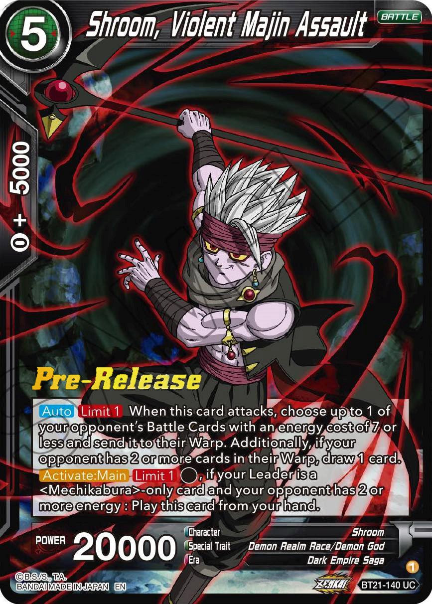 Shroom, Violent Majin Assault (BT21-140) [Wild Resurgence Pre-Release Cards] | Cracking-Singles