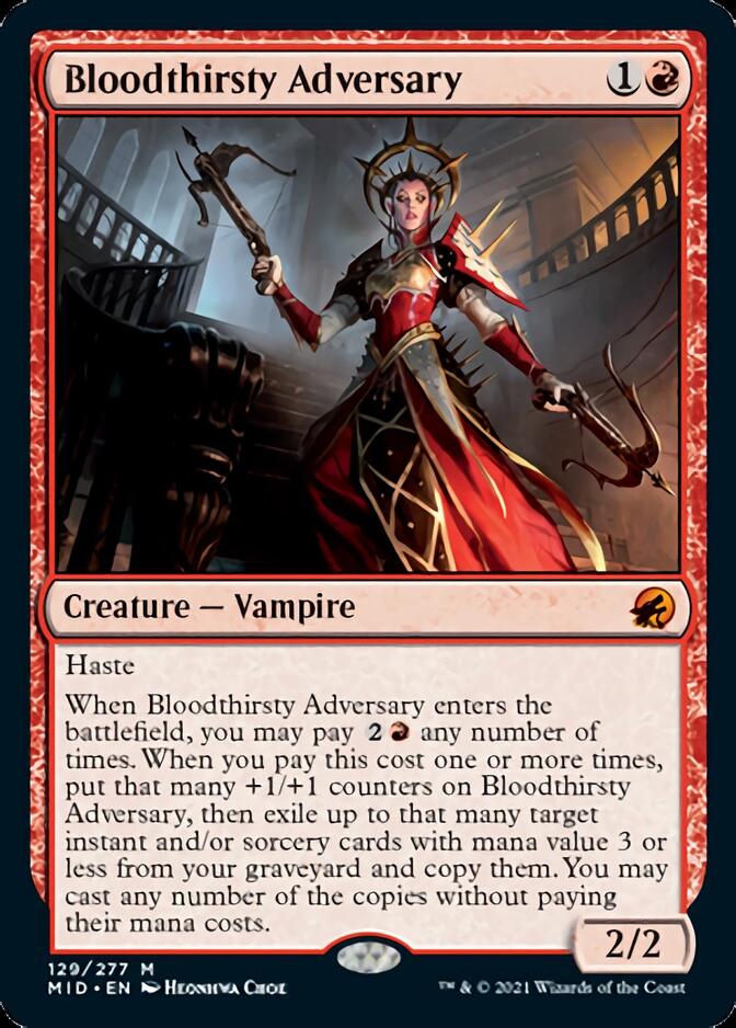 Bloodthirsty Adversary [Innistrad: Midnight Hunt] | Cracking-Singles