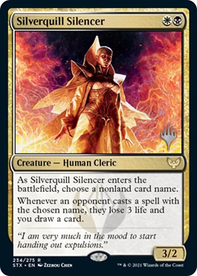 Silverquill Silencer (Promo Pack) [Strixhaven: School of Mages Promos] | Cracking-Singles