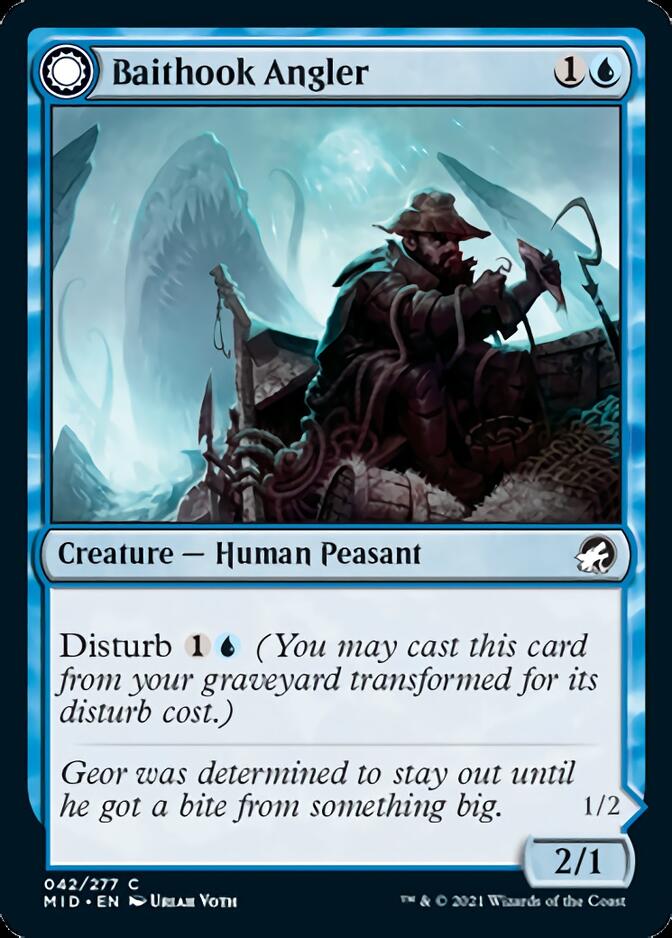 Baithook Angler // Hook-Haunt Drifter [Innistrad: Midnight Hunt] | Cracking-Singles