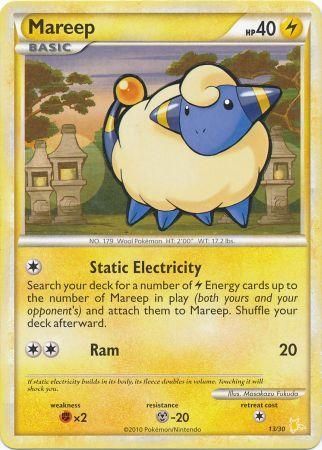 Mareep (13/30) [HeartGold & SoulSilver: Trainer Kit - Raichu] | Cracking-Singles