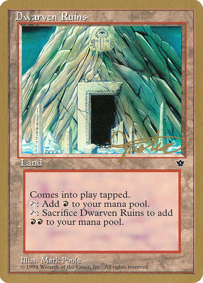 Dwarven Ruins (Mark Justice) [Pro Tour Collector Set] | Cracking-Singles