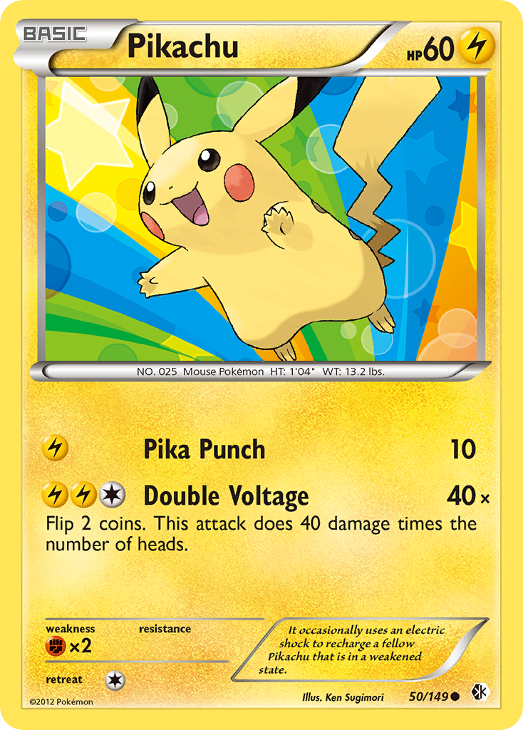 Pikachu (50/149) [Black & White: Boundaries Crossed] | Cracking-Singles