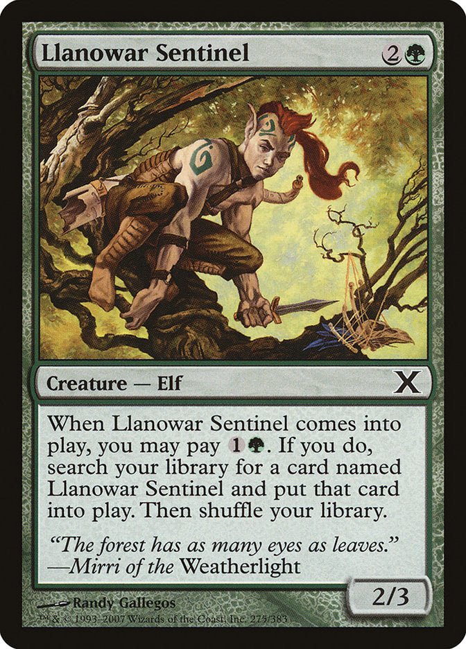 Llanowar Sentinel [Tenth Edition] | Cracking-Singles