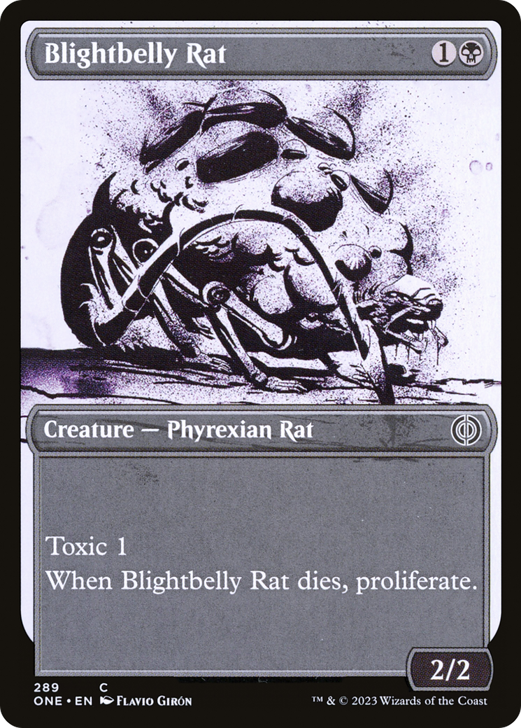 Blightbelly Rat (Showcase Ichor) [Phyrexia: All Will Be One] | Cracking-Singles