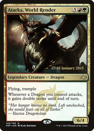 Atarka, World Render [Fate Reforged Promos] | Cracking-Singles