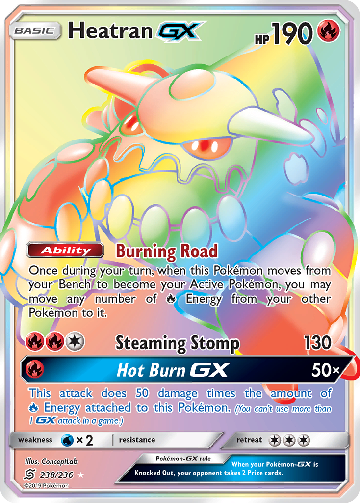 Heatran GX (238/236) [Sun & Moon: Unified Minds] | Cracking-Singles