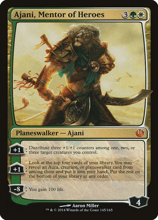 Ajani, Mentor of Heroes [Journey into Nyx] | Cracking-Singles