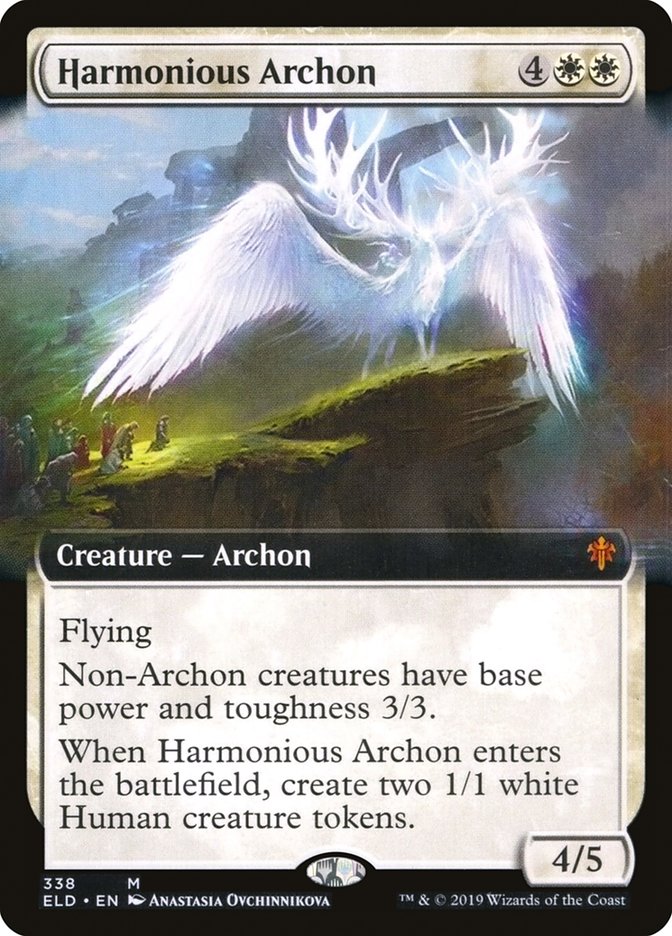 Harmonious Archon (Extended Art) [Throne of Eldraine] | Cracking-Singles