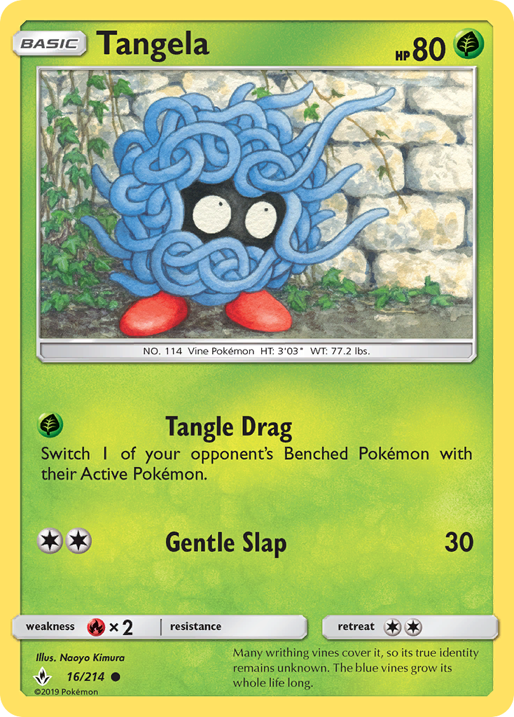 Tangela (16/214) [Sun & Moon: Unbroken Bonds] | Cracking-Singles