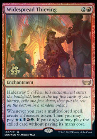 Widespread Thieving [Streets of New Capenna Prerelease Promos] | Cracking-Singles