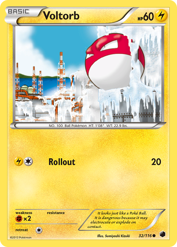 Voltorb (32/116) [Black & White: Plasma Freeze] | Cracking-Singles