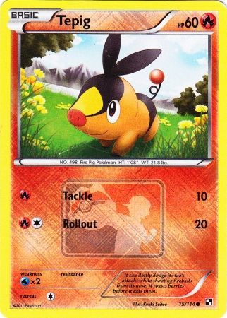 Tepig (15/114) (League Promo) [Black & White: Base Set] | Cracking-Singles