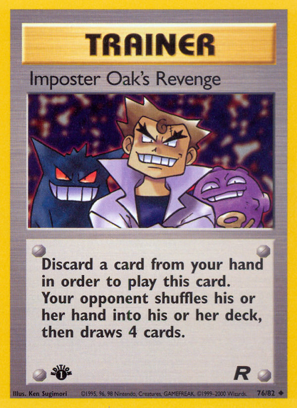 Imposter Oak's Revenge (76/82) [Team Rocket 1st Edition] | Cracking-Singles