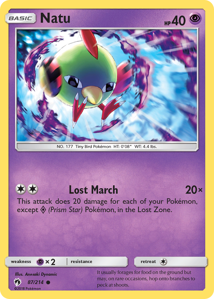 Natu (87/214) [Sun & Moon: Lost Thunder] | Cracking-Singles