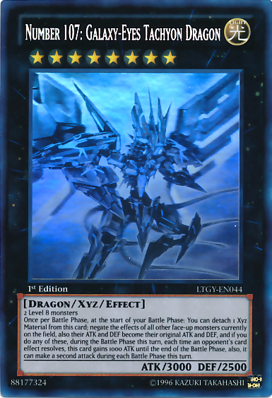 Number 107: Galaxy-Eyes Tachyon Dragon [LTGY-EN044] Ghost Rare | Cracking-Singles