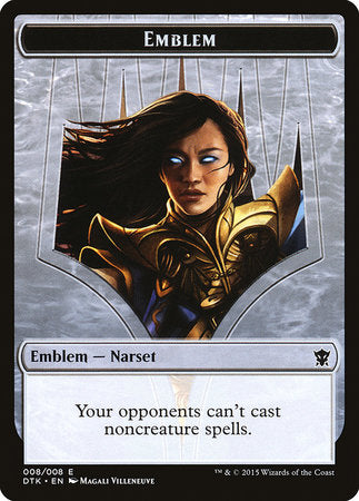 Emblem - Narset Transcendent [Dragons of Tarkir Tokens] | Cracking-Singles