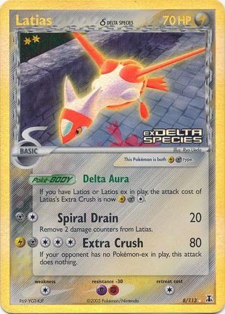 Latias (8/113) (Delta Species) (Stamped) [EX: Delta Species] | Cracking-Singles