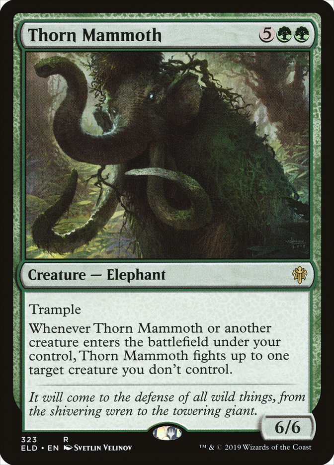 Thorn Mammoth [Throne of Eldraine] | Cracking-Singles