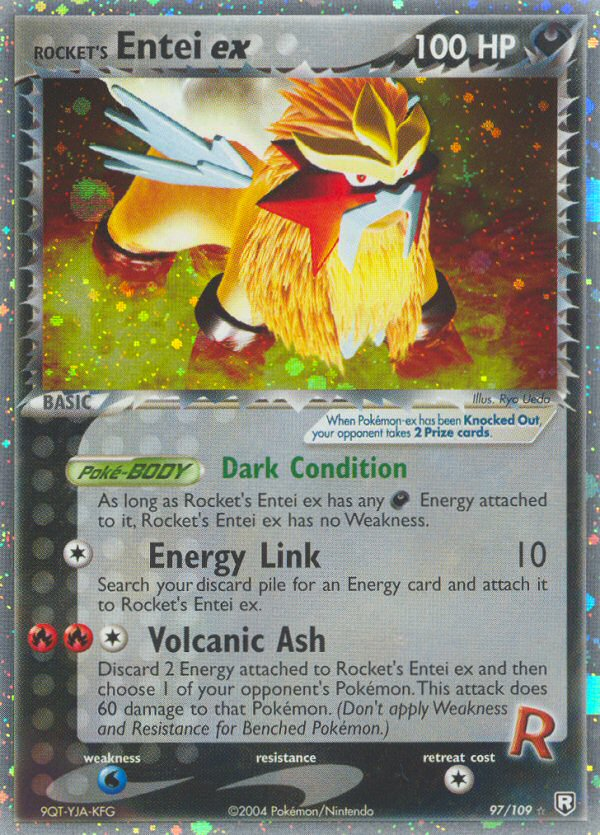 Rocket's Entei ex (97/109) [EX: Team Rocket Returns] | Cracking-Singles