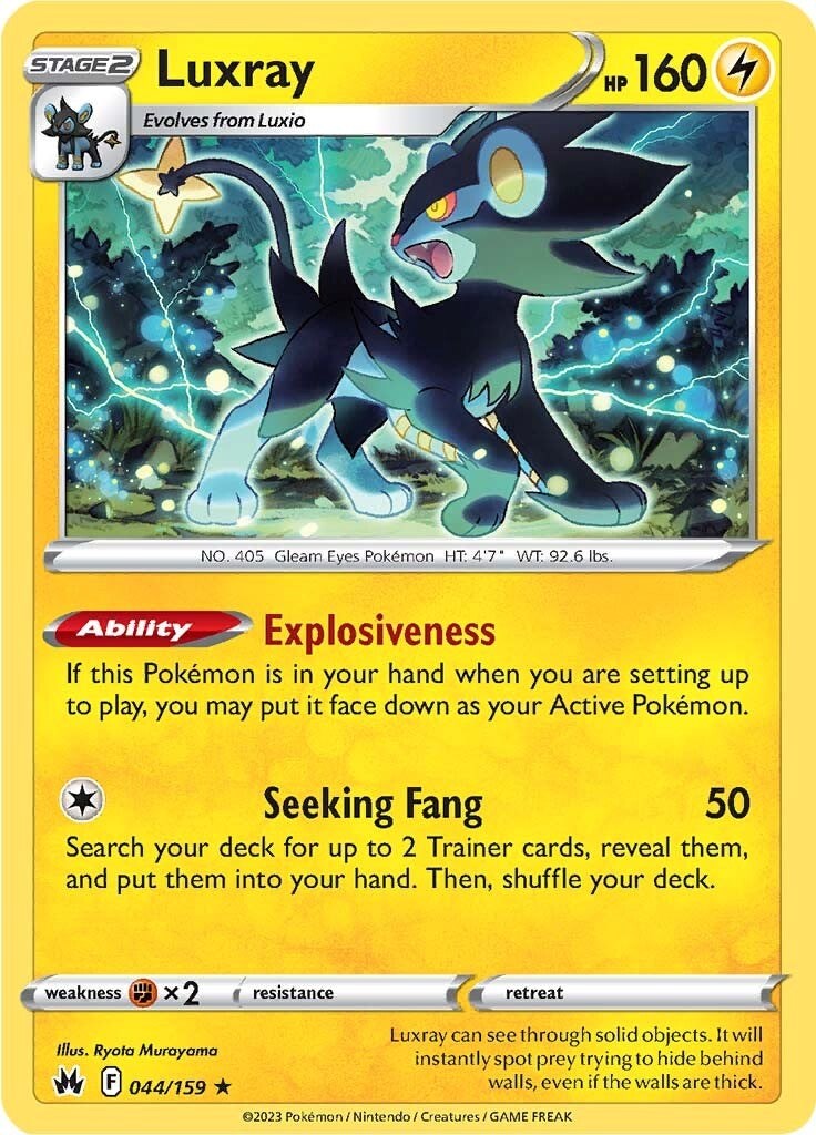 Luxray (044/159) (44) [Sword & Shield: Crown Zenith] | Cracking-Singles