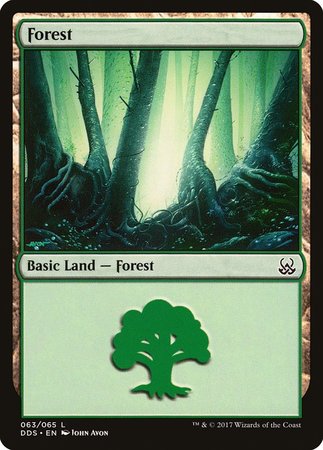 Forest (63) [Duel Decks: Mind vs. Might] | Cracking-Singles