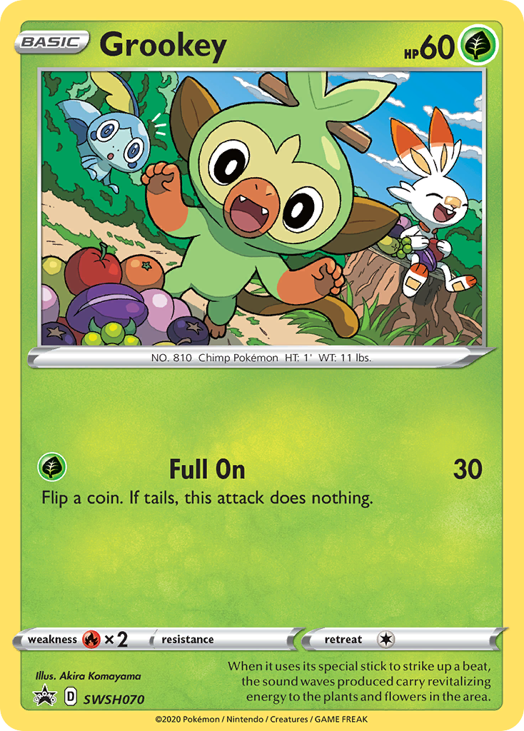 Grookey (SWSH070) [Sword & Shield: Black Star Promos] | Cracking-Singles