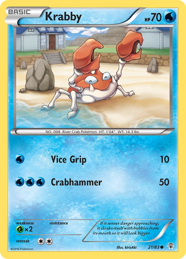 Krabby (21/83) [XY: Generations] | Cracking-Singles