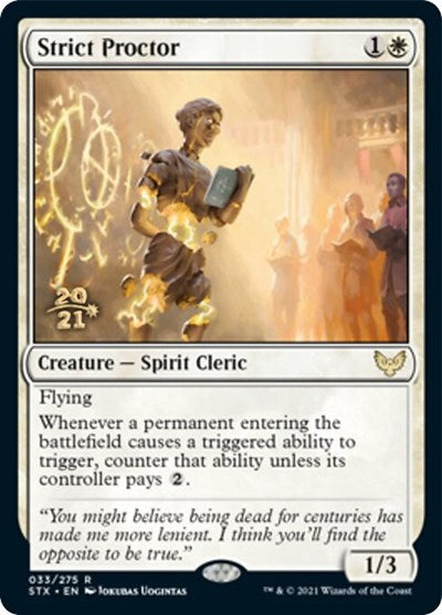 Strict Proctor [Strixhaven: School of Mages Prerelease Promos] | Cracking-Singles