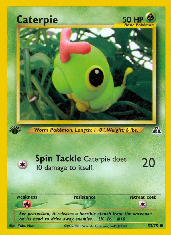 Caterpie (53/75) [Neo Discovery 1st Edition] | Cracking-Singles