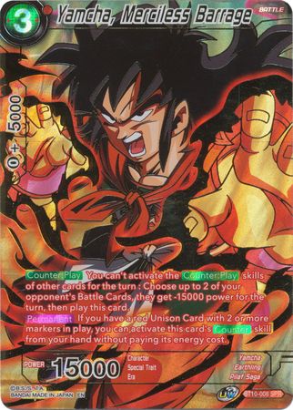 Yamcha, Merciless Barrage (SPR) [BT10-008] | Cracking-Singles