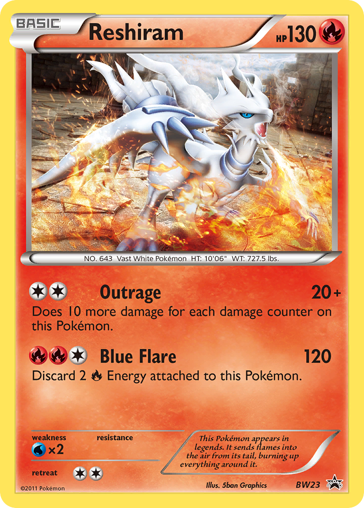 Reshiram (BW23) [Black & White: Black Star Promos] | Cracking-Singles