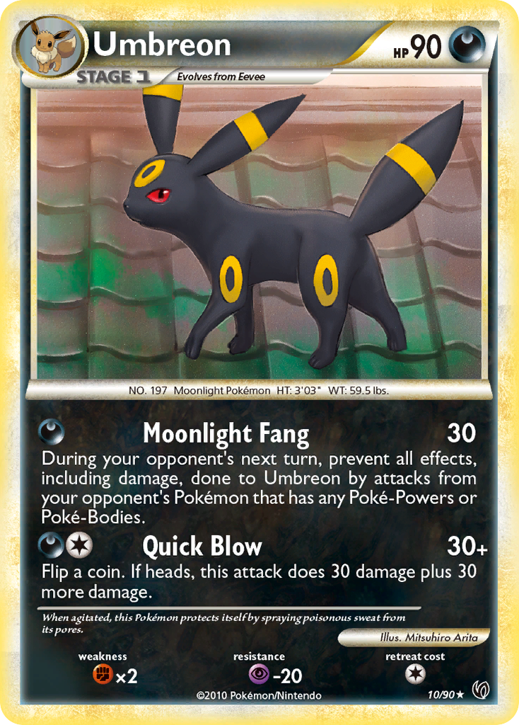 Umbreon (10/90) [HeartGold & SoulSilver: Undaunted] | Cracking-Singles