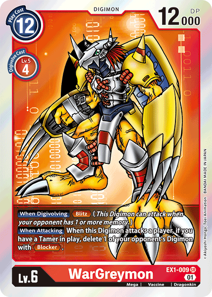 WarGreymon [EX1-009] [Classic Collection] | Cracking-Singles