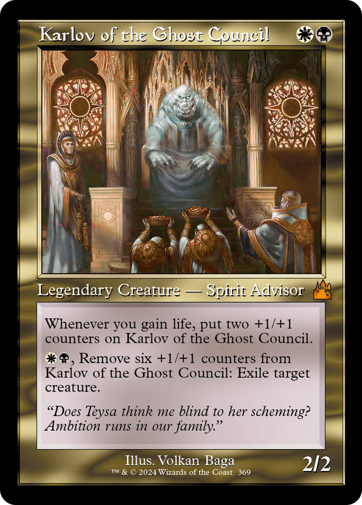 Karlov of the Ghost Council (Retro Frame) [Ravnica Remastered] | Cracking-Singles