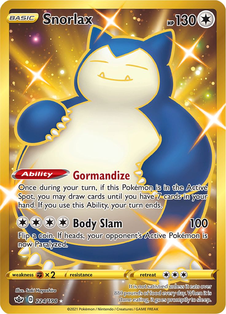 Snorlax (224/198) [Sword & Shield: Chilling Reign] | Cracking-Singles