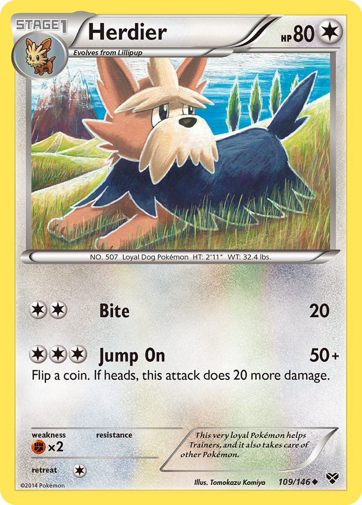 Herdier (109/146) [XY: Base Set] | Cracking-Singles