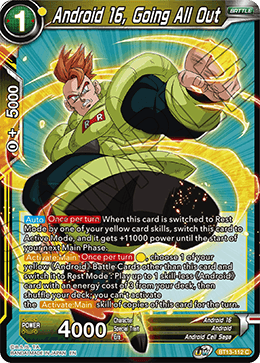 Android 16, Going All Out (Common) [BT13-112] | Cracking-Singles