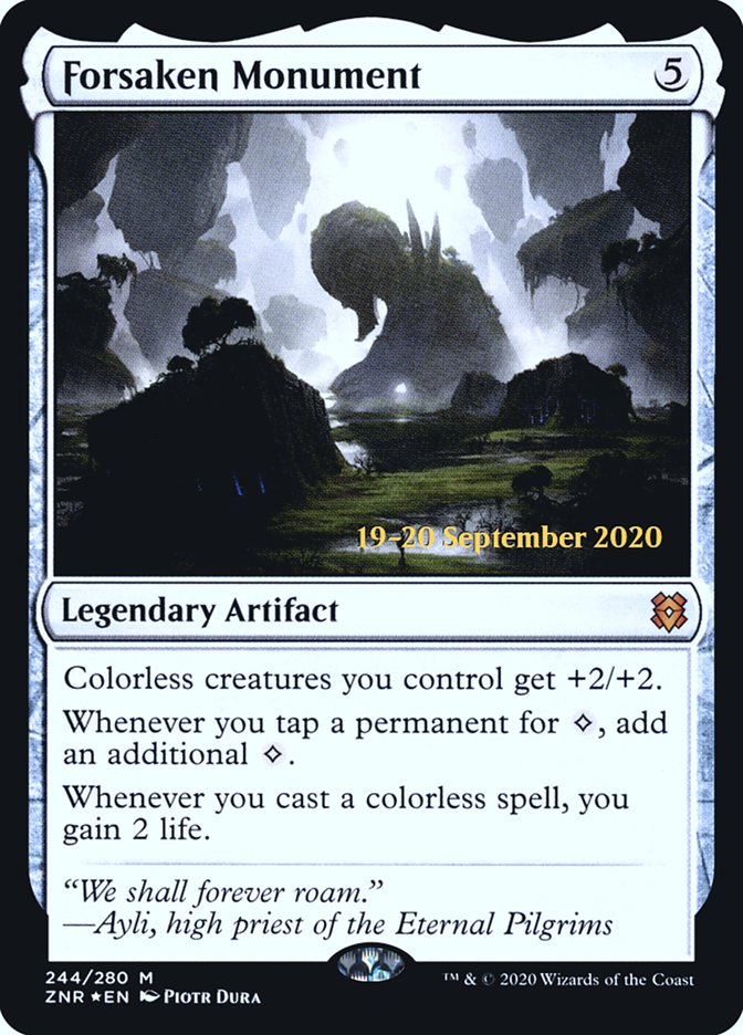 Forsaken Monument  [Zendikar Rising Prerelease Promos] | Cracking-Singles