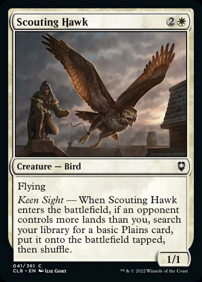 Scouting Hawk [Commander Legends: Battle for Baldur's Gate] | Cracking-Singles