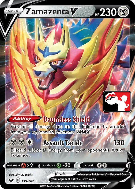 Zamazenta V (139/202) [Prize Pack Series One] | Cracking-Singles