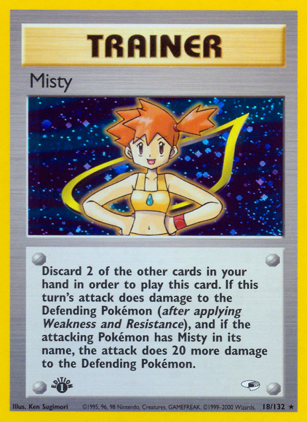 Misty (18/132) [Gym Heroes 1st Edition] | Cracking-Singles