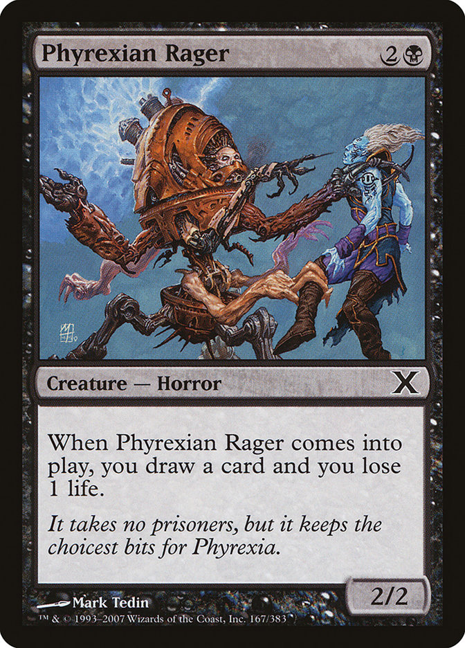 Phyrexian Rager [Tenth Edition] | Cracking-Singles