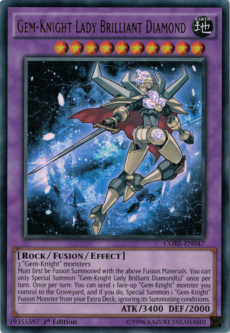 Gem-Knight Lady Brilliant Diamond [CORE-EN047] Ultra Rare | Cracking-Singles