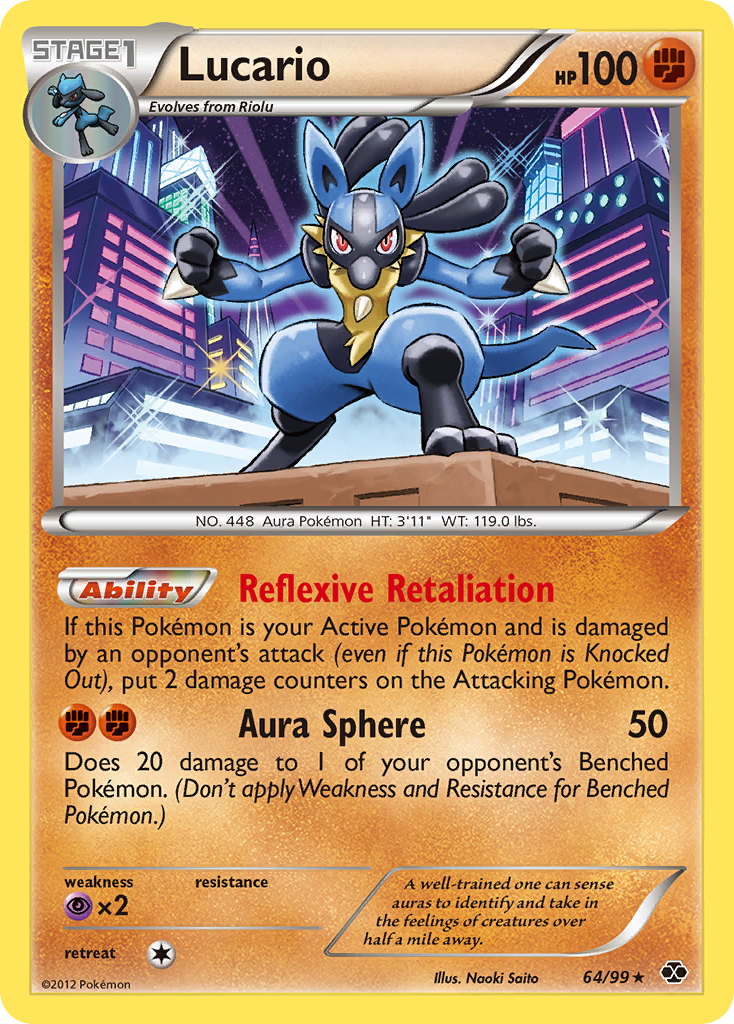 Lucario (64/99) [Black & White: Next Destinies] | Cracking-Singles