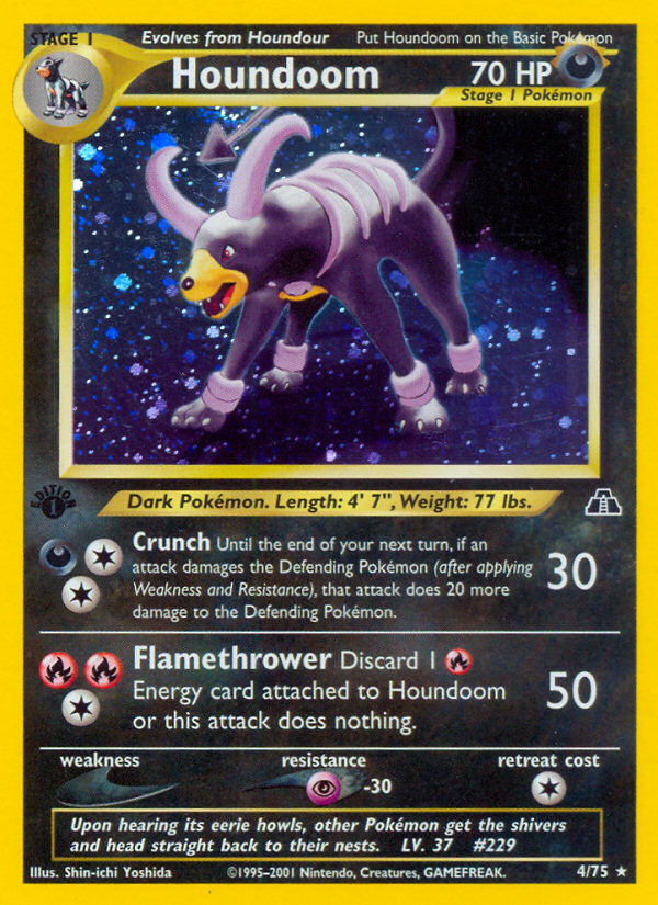 Houndoom (4/75) [Neo Discovery 1st Edition] | Cracking-Singles