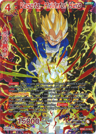 Vegeta, Prideful Hero [BT8-125] | Cracking-Singles