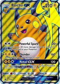 Raichu GX (SM90) (Jumbo Card) [Sun & Moon: Black Star Promos] | Cracking-Singles