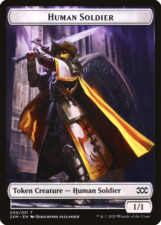 Human Soldier Token [Double Masters] | Cracking-Singles