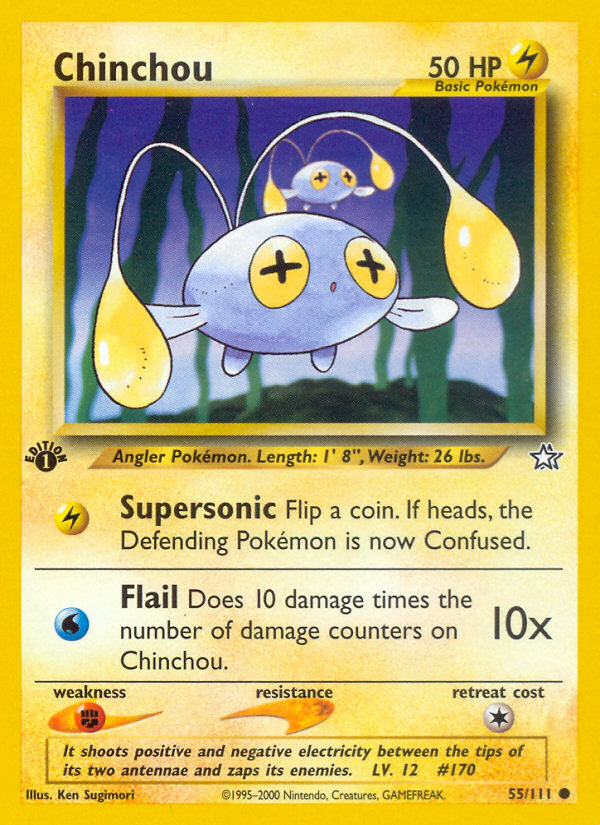 Chinchou (55/111) [Neo Genesis 1st Edition] | Cracking-Singles